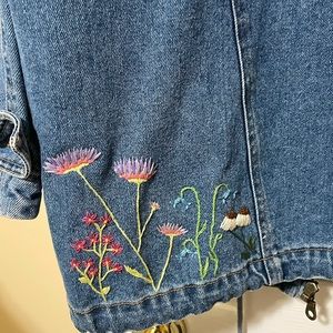 Vintage embroidered denim jacket